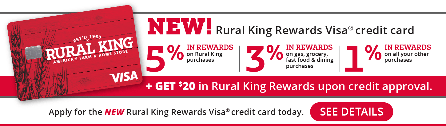 New Rural King Rewards Visa Credit Card