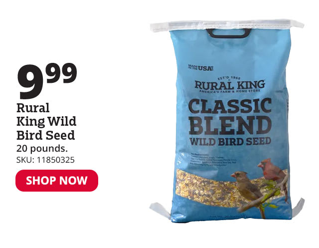 Rural King Classic Blend Wild Bird Seed, 20 lb. Bag