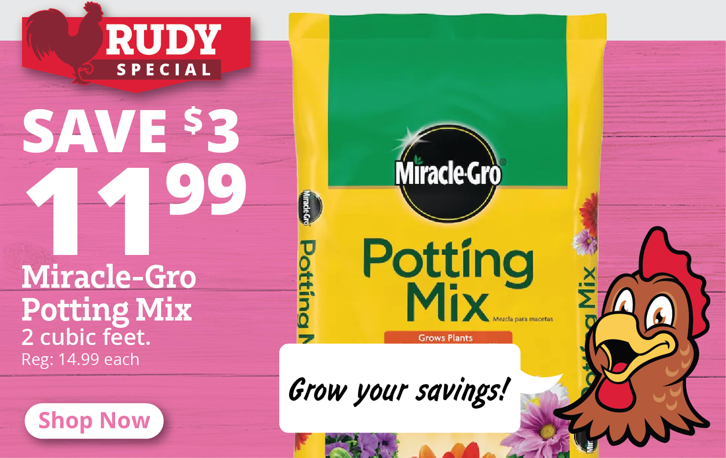 Miracle-Gro Potting Mix, 2 Cu. Ft. - 75652300