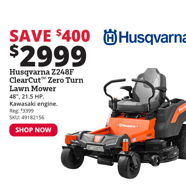 Husqvarna Z248F 48" 21.5 HP ClearCut Zero Turn Lawn Mower - 967953901