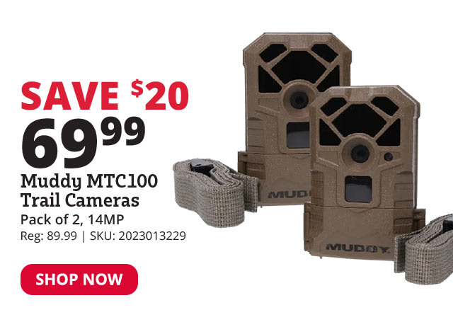 Muddy MTC100 14MP Trail Cameras, 2 Pack - MUD-MTC100K-2PK