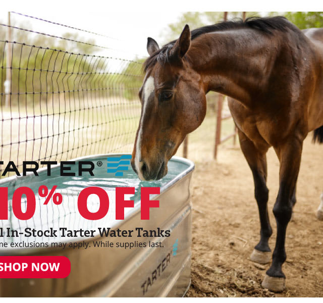 10% Off All In-Stock Tarter Water Tanks