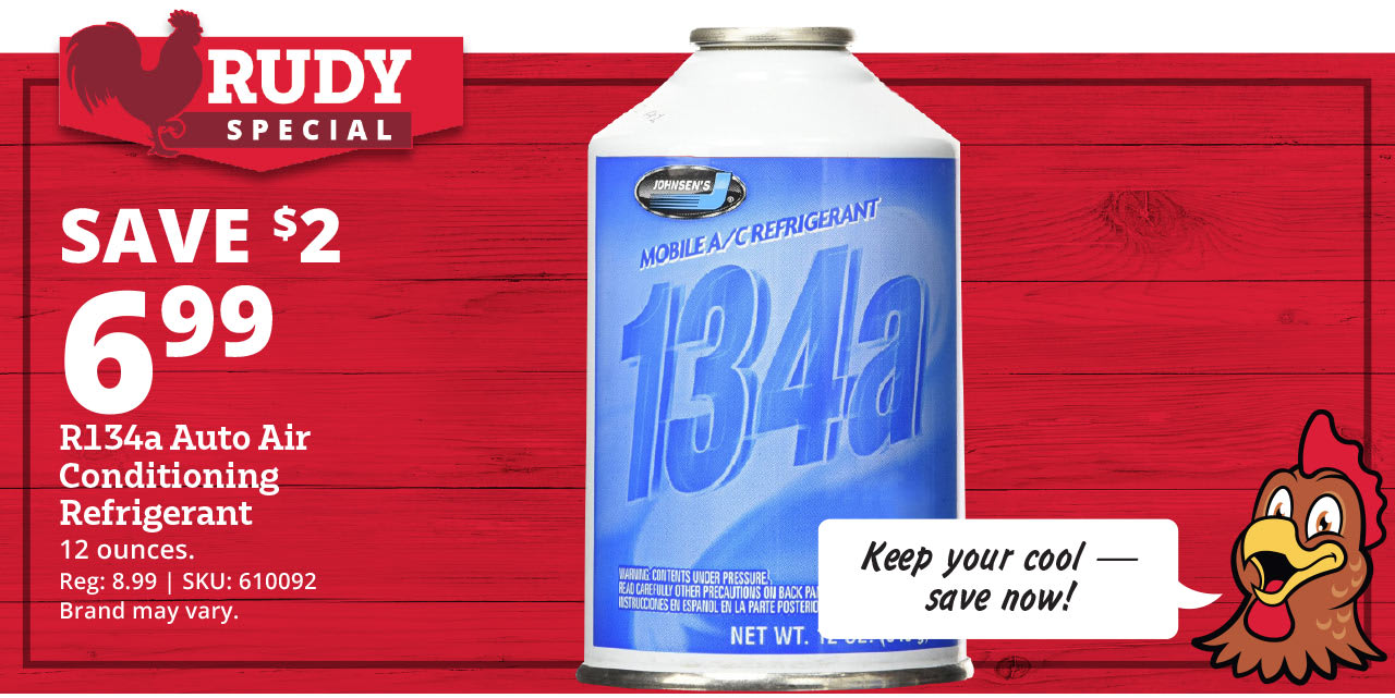 National R134a Auto and Air Conditioning Refrigerant, 12 oz.
