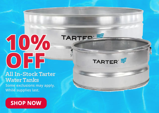 10% Off All In-Stock Tarter Water Tanks