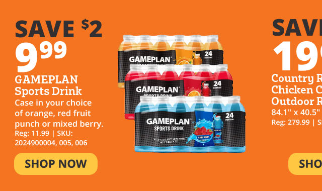 Gameplan Sports Drink, 20 oz. 24-Pack