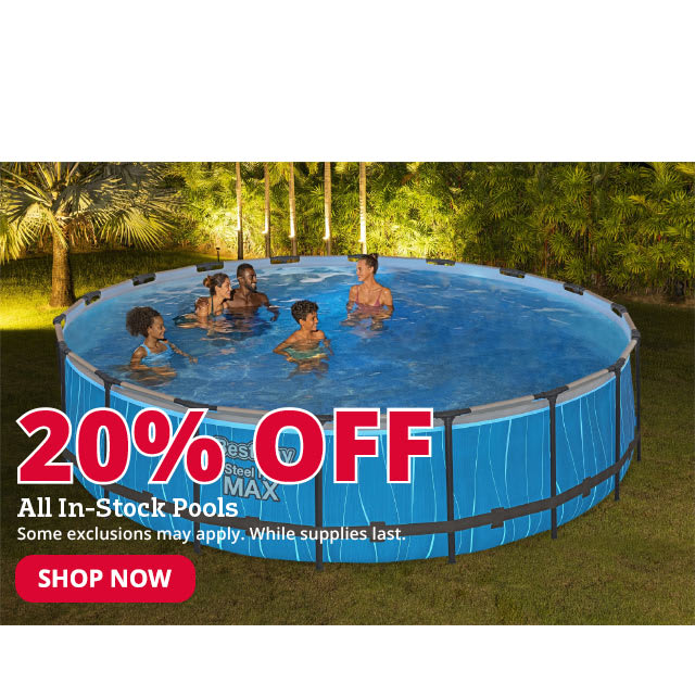 20% Off All In-Stock Pools