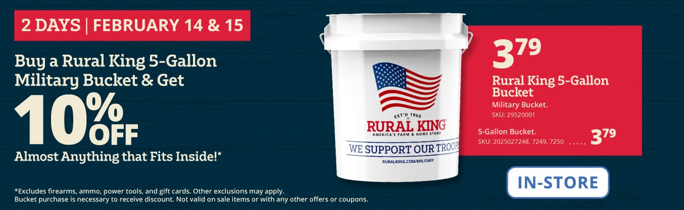Bucket Sale