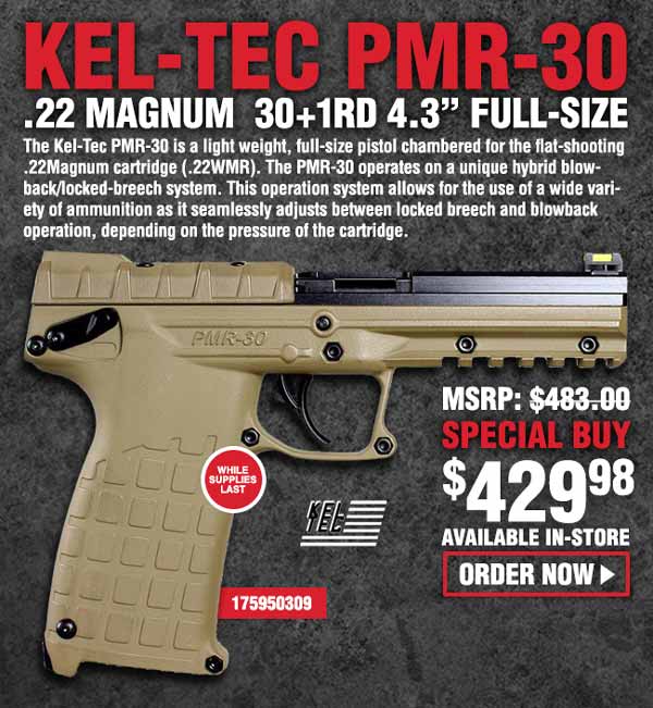Kel-Tec PMR-30 .22 Magnum Full-Size Pistol