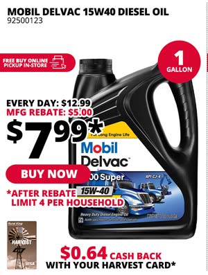 Mobil Delvac 15W40 Diesel Oil 1 Gallon