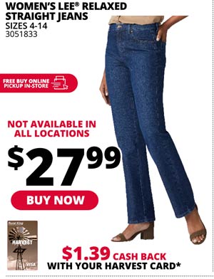 Lee Women's Relaxed Fit Straight Leg Jeans
