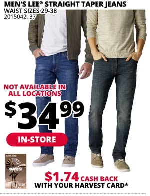 [IN-STORE] Lee Men's Straight Taper Jeans