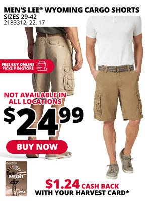 Lee Men's Wyoming Cargo Shorts