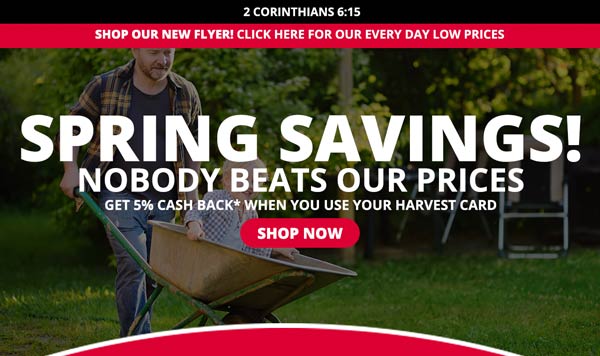 Shop Our New Flyer! Click Here For Our Every Day Low Prices