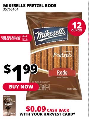 Mikesells Pretzel Rods 12 oz.