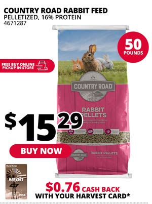 Country Road Rabbit Feed 50 lbs.