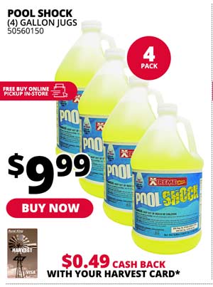 Pool Shock (4) 1-Gallon Jugs