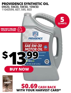 Providence Synthetic Oil 5-Quart