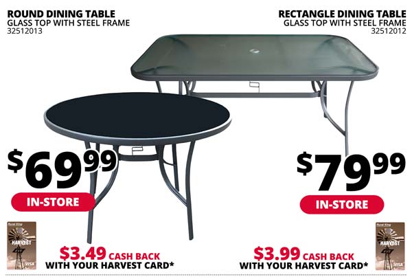 Round Dining Table or Rectangle Dining Table