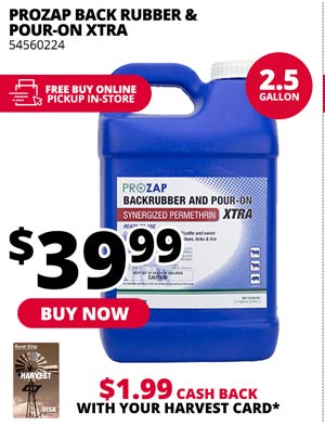 Prozap Backrubber & Pour-On Xtra 2.5-Gallon