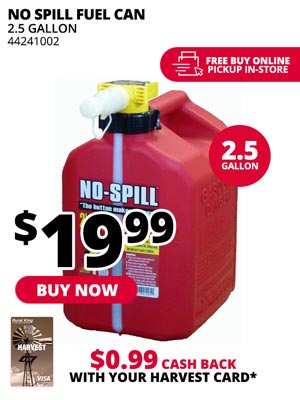 No Spill Fuel Can 2.5-Gal