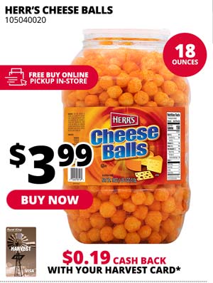 Herr's Cheese Balls 18 oz.