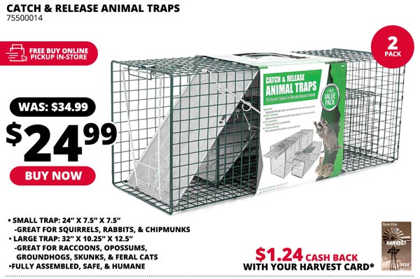 Catch & Release Animal Traps 2-Pack
