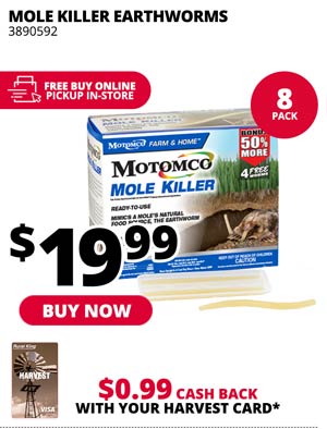 Mole Killer Earthworms 8-Pack
