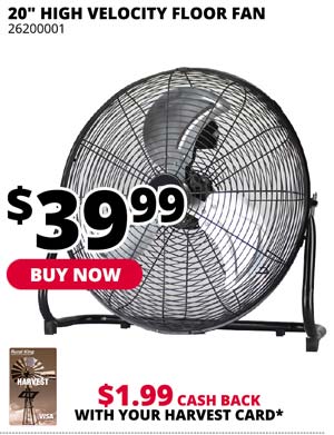 20-Inch High Velocity Floor Fan