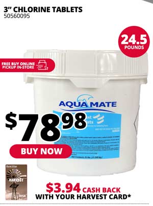 3 in. Chlorine Tablets 24.5 lbs.