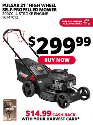 Pulsar 21 in. Gas-Powered Lawn Mower Self-Propelled 3-in-1