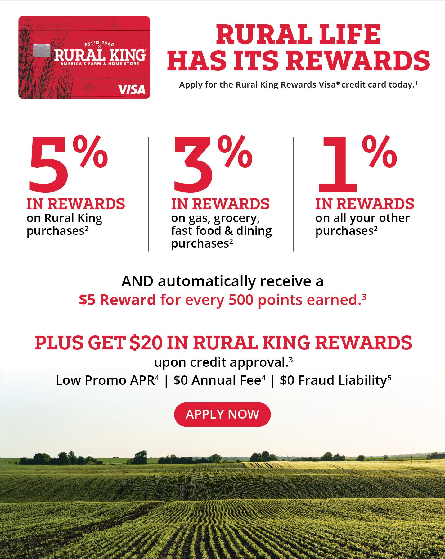 Rural King Rewards Visa Credit Card