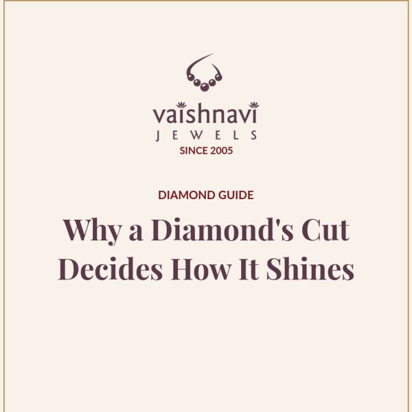 Under the lamp at our Parle Point counter, two diamonds of the same size, same c