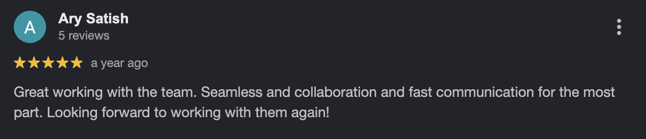 Google review