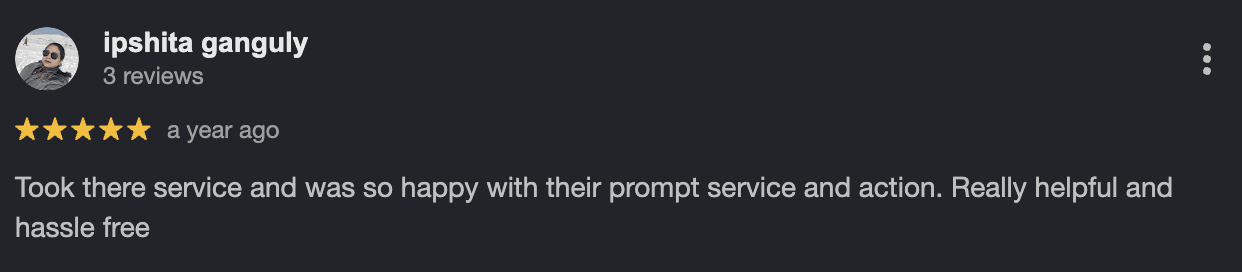 Google review