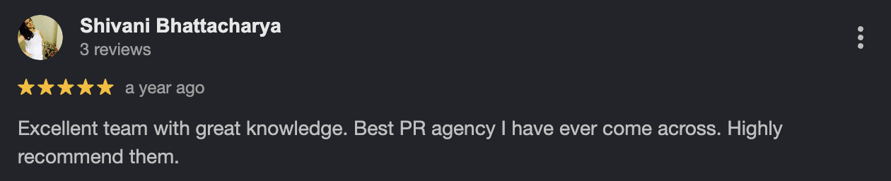 Google review