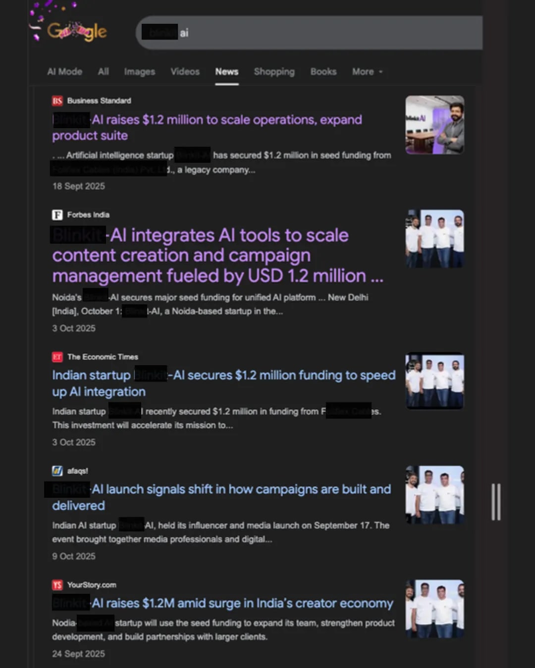 Google News results for "blinkit ai" — Blinkit-AI · SaaS