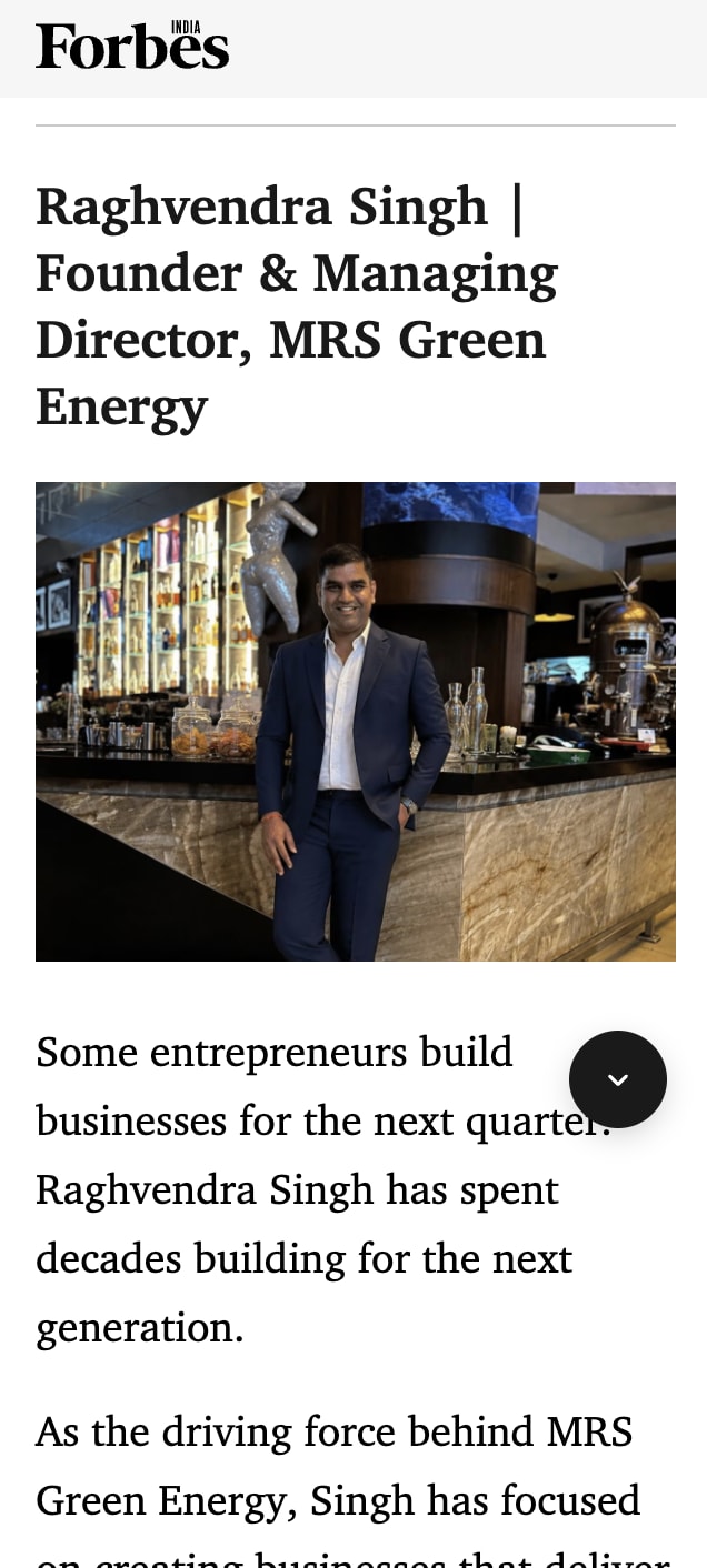 Forbes India feature