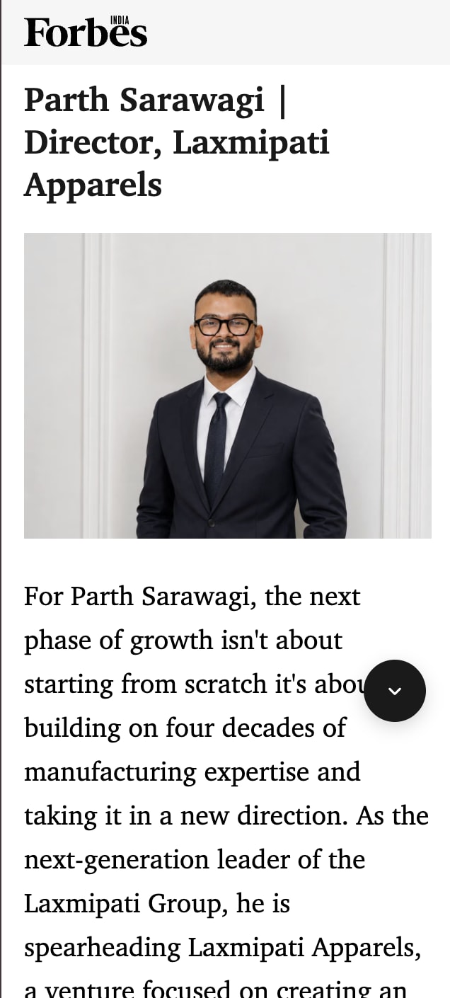 Forbes India feature