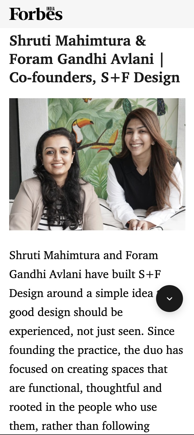 Forbes India feature