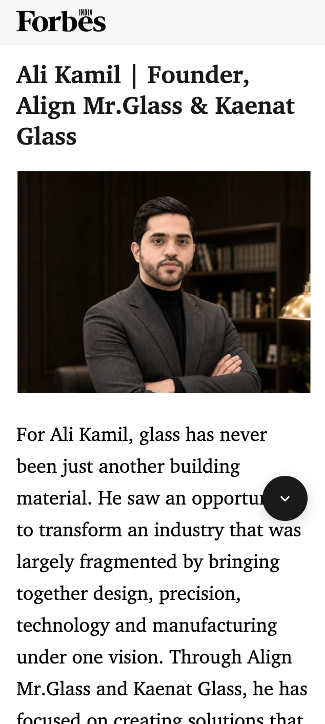 Forbes India feature