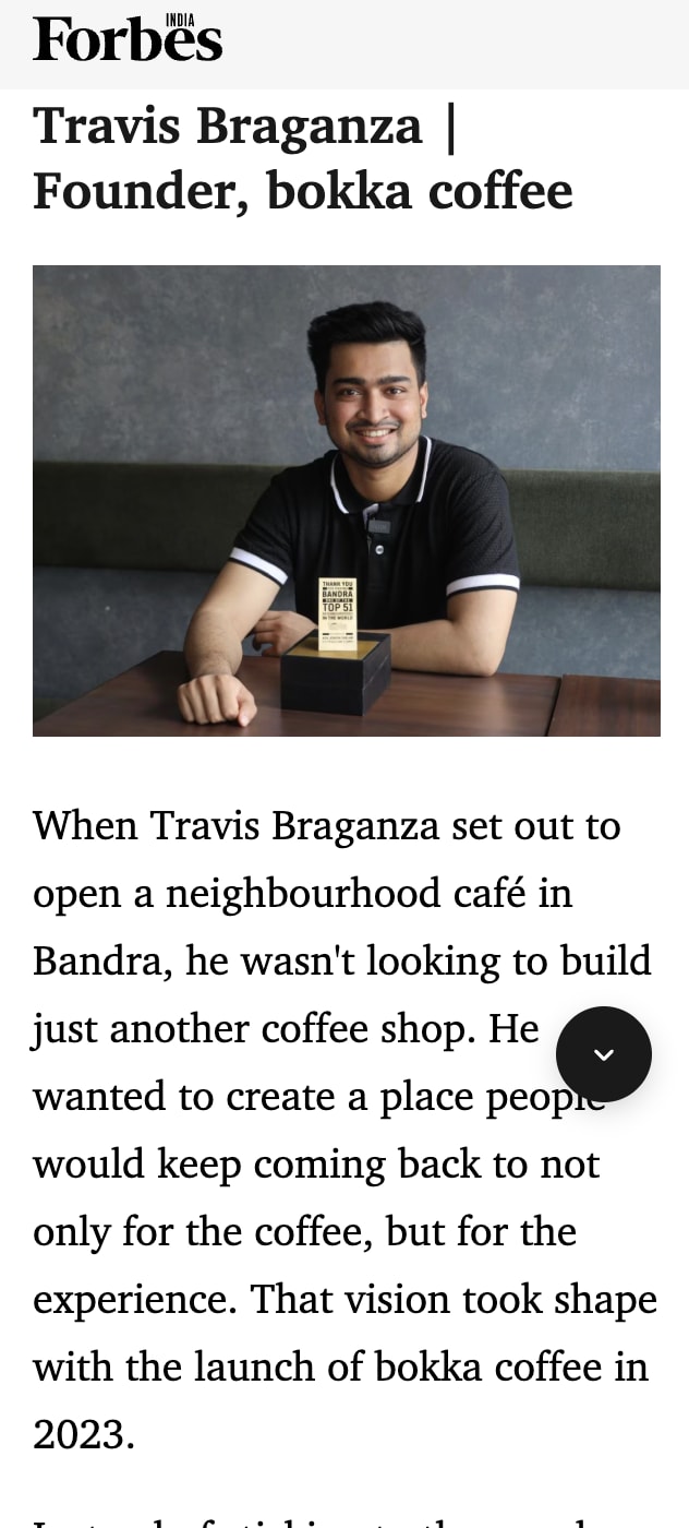 Forbes India feature