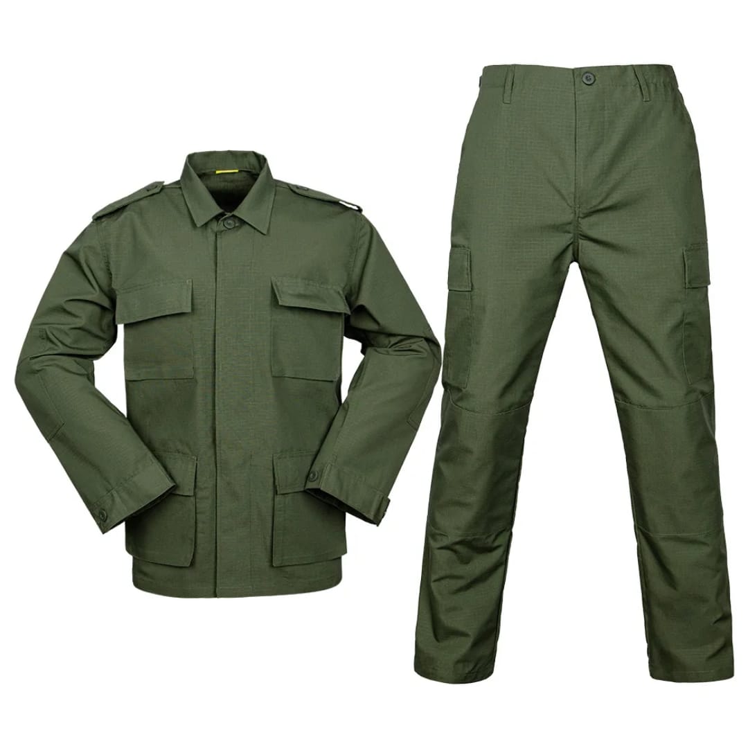 Vanguard Classic BDU Field Jacket & Pants Set (Solid Olive Drab / Olive Green)