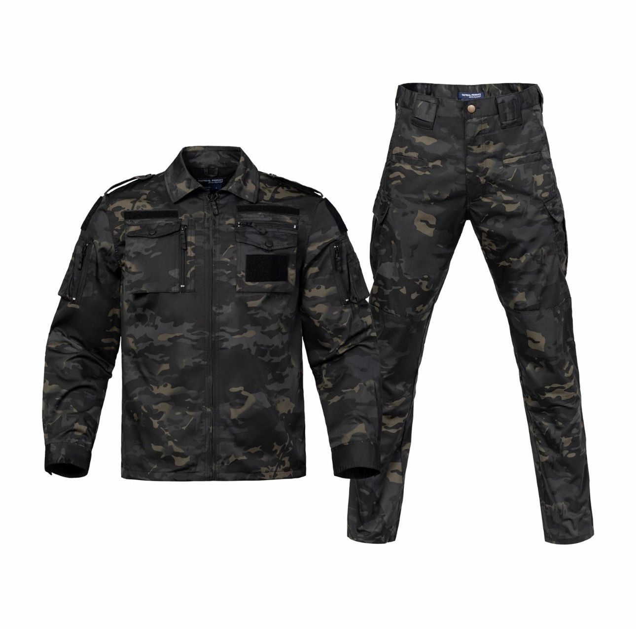 F116 Tactical Field Uniform Shirt & Pants Set (Black Multi-Cam)