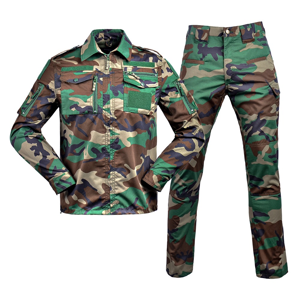 ​F116 Tactical Field Uniform Shirt & Pants Set (Classic Woodland Camo)