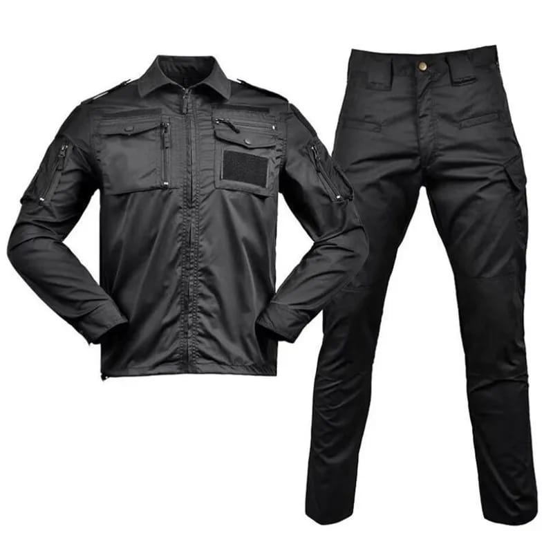 ​F116 Tactical Field Uniform Shirt & Pants Set (Solid Tactical Black)