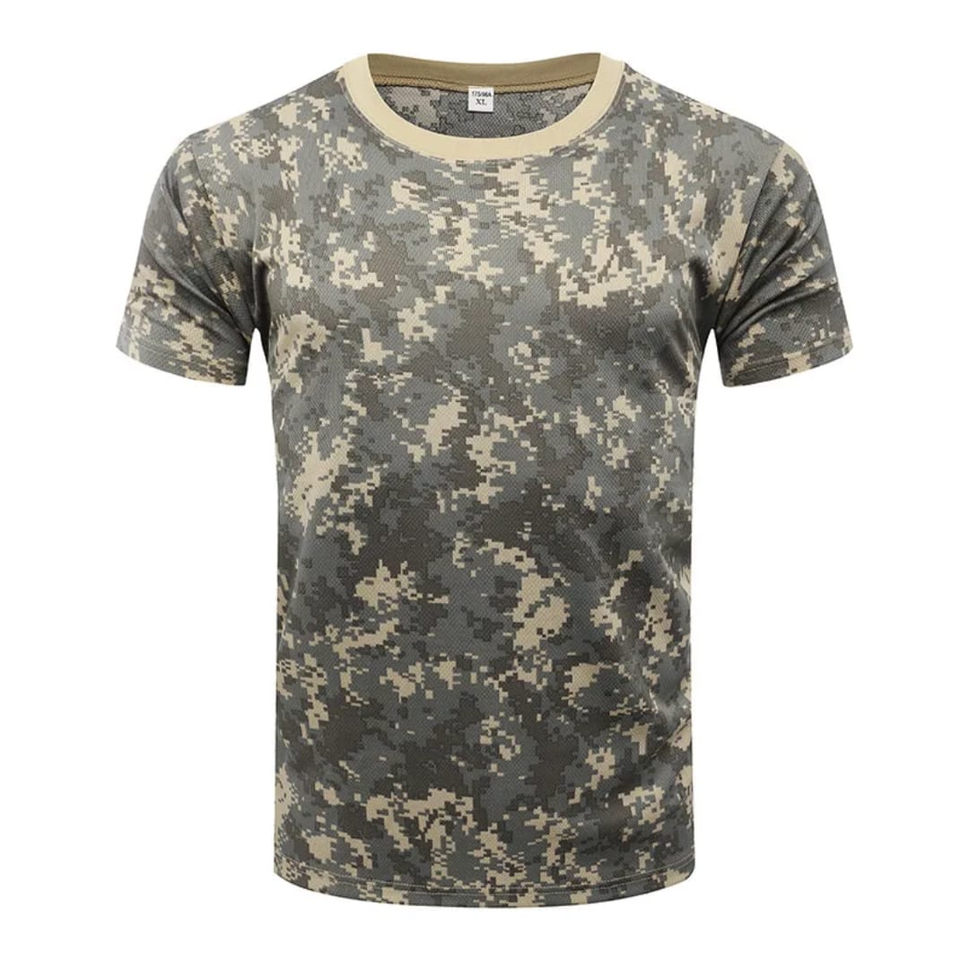 Men’s Quick-Dry Tactical Camouflage Mesh T-Shirts