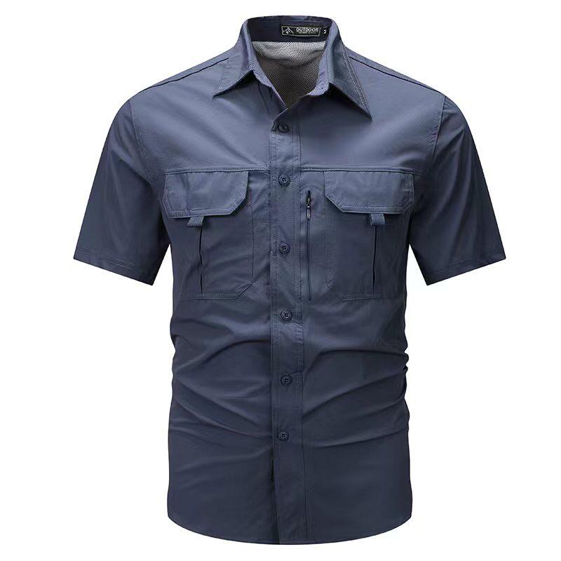 Men’s Short-Sleeve Vented Tactical Safari Shirt