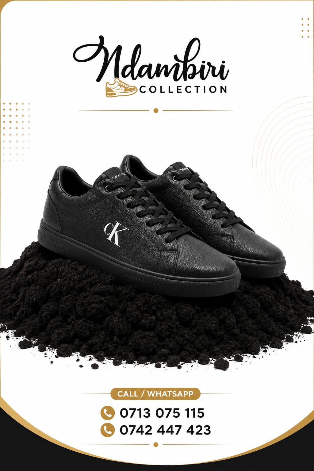 Calvin Klein Minimalist Leather Low-Top Sneakers