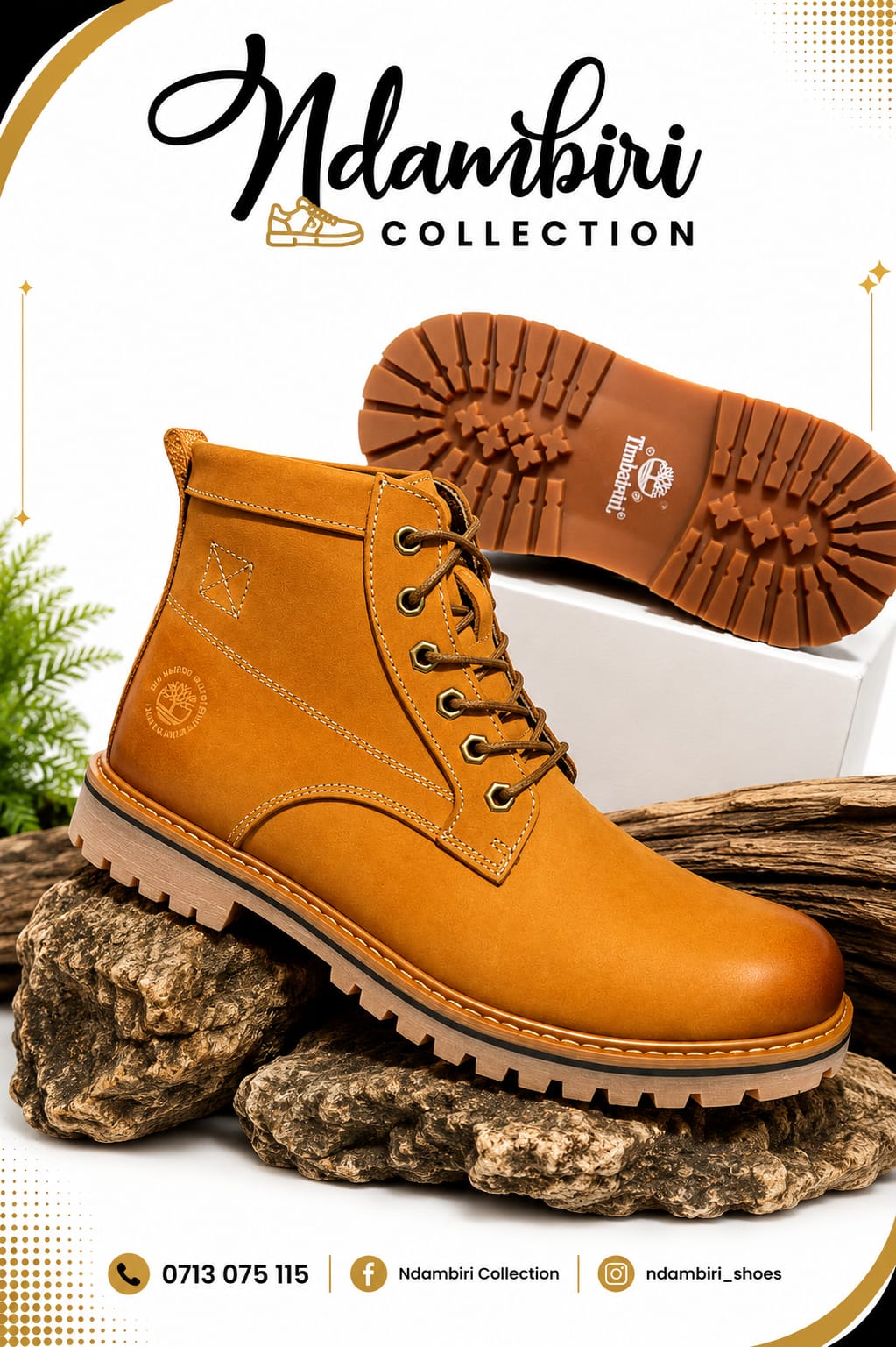 Timberland Nubuck Leather Lace-Up Boots