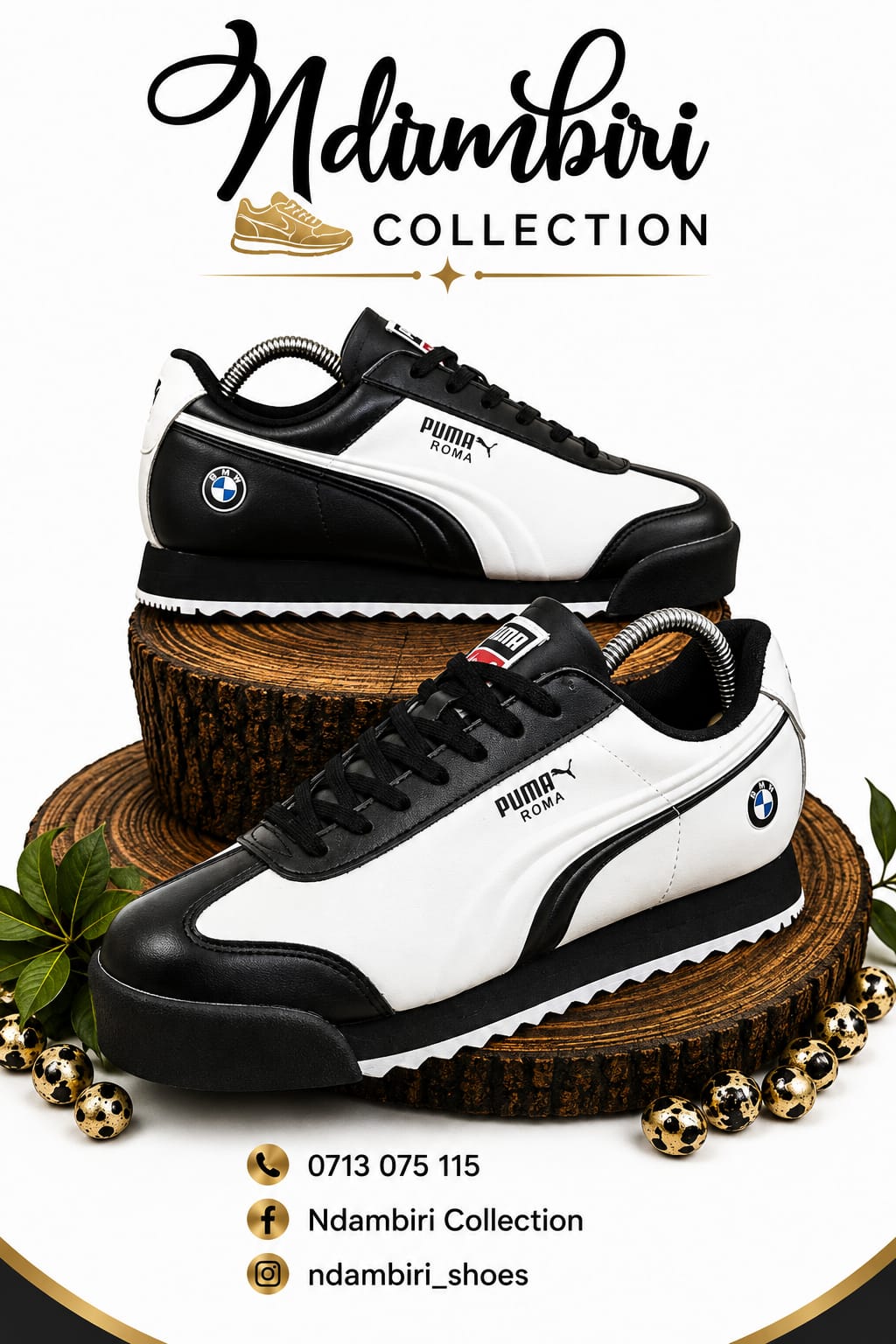 Puma Roma BMW M Motorsport Leather Sneakers